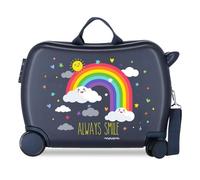 Movom Arcoiris Always Smile Maleta infantil, Niñas, Azul, 50x39x20 cms