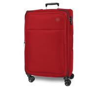 Movom Atlanta Maleta Grande Rojo 48x76x29 cms Blanda Poliéster Cierre TSA 86L 3,06 kgs 4 Ruedas Dobles