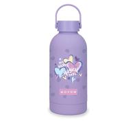 Movom Best Wishes Botella de Acero Inoxidable Morado 6,5x18,5x6,5 cms Acero Inoxidable