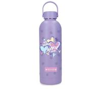Movom Best Wishes Botella de Acero Inoxidable Morado 7,4x23,5x7,4 cms Acero Inoxidable