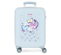 Movom Best Wishes Maleta de Cabina Azul 38x55x20 cms Rígido 2 kgs Cierre de combinación Lateral ABS 2 kgs 35L Equipaje de Mano