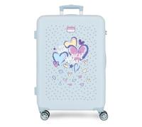 Movom Best Wishes Maleta Mediana Azul 46x65x23 cms Rígido 3 kgs Cierre de combinación Lateral ABS 3 kgs 56L