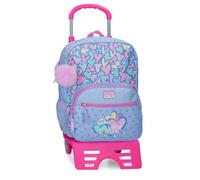 Movom Best Wishes Mochila Escolar con Carro Lila 30x38x12 cm Poliéster 13,7L