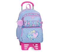 Movom Best Wishes Mochila Escolar Doble Compartimento Lila 32x45x19 cm Poliéster 27,4L