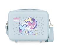 Movom Best Wishes Nececer Adaptable Azul 29x21x15 cms Rígido ABS 9,1L 0,8 kgs