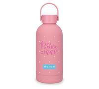 Movom Block Botella de Acero Inoxidable Rosa 6,5x18,5x6,5 cms Acero Inoxidable