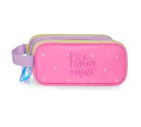 Movom Block Estuche Triple Rosa 22x10x9 cm Poliéster