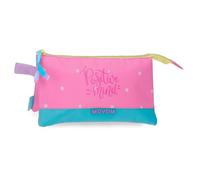 Movom Block Estuche Triple Rosa 22x12x5 cm Poliéster