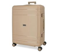 Movom Dimension Maleta grande Beige 54x75x32 cms Rígida Polipropileno Cierre TSA 112L 5,2 kgs 4 Ruedas dobles