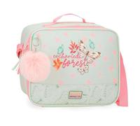 MOVOM Enchanted forest Bandolera porta alimentos térmica Verde 25x21x11 cms Poliéster