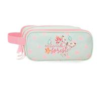MOVOM Enchanted forest Estuche Triple Verde 22x10x9 cms Poliéster