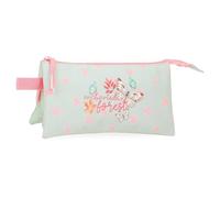 MOVOM Enchanted forest Estuche Triple Verde 22x12x5 cms Poliéster