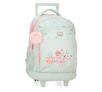 MOVOM Enchanted forest Mochila Compact, Verde, 2 Ruedas