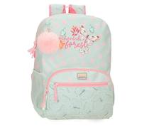 MOVOM Enchanted forest Mochila Escolar Adaptable a Carro Verde 31x42x13 cms Poliéster 16,93L
