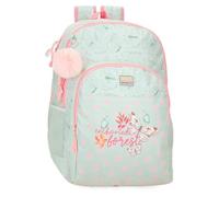 MOVOM Enchanted forest Mochila Escolar Verde 33x46x17 cms Poliéster 25,81L