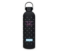 Movom Enjoy Botella de Acero Inoxidable Negro 7x26,5x7 cms Acero Inoxidable