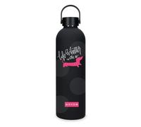 Movom Enjoy Botella de Acero Inoxidable Negro 7x26,5x7 cms Acero Inoxidable
