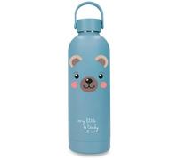 Movom Enjoy My Little Teddy Botella de Acero Inoxidable Azul con Capacidad para 500ml y Medidas 7 x 23 cms Acero Inoxidable