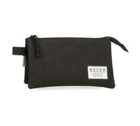 Movom Always on The Move Estuche Triple Negro 22x12x5 cms Poliéster L