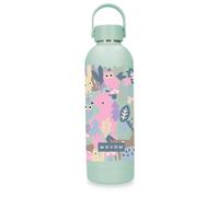 Movom Forest Botella de Acero Inoxidable Verde 7,4x23,5x7,4 cms Acero Inoxidable