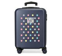 Movom Free Dots Maleta de Cabina Rígida 4 Ruedas Dobles, Azul