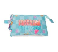 Movom Freedom Estuche Triple Azul 22x12x5 cm Poliéster