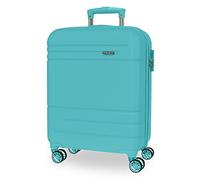 Movom Galaxy Maleta de cabina Turquesa 40x55x20 cms Rígida ABS Cierre de combinación lateral 37L 3,08 kgs 4 Ruedas dobles Equipaje de Mano