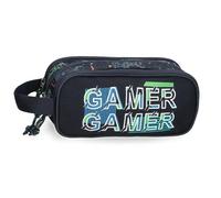 Movom Game Over Estuche Triple Negro 22x10x9 cms Poliéster