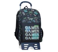 Movom Game Over Mochila Escolar con Carro Negro 33x46x17 cms Poliéster