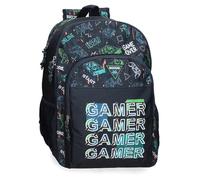 Movom Game Over Mochila Escolar Negro 33x44x17 cms Poliéster