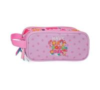 Movom Good Day Estuche Triple Malva 22x10x9 cm Poliéster