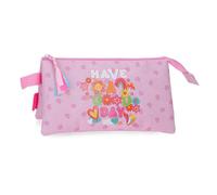 Movom Good Day Estuche Triple Malva 22x12x5 cm Poliéster