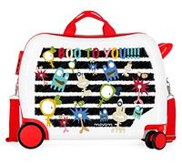 Movom Happy Time Maleta Infantil Multicolor 50x38x20 cms Rígida ABS Cierre combinación 34L 2,1Kgs 4 Ruedas Equipaje de Mano