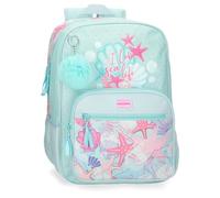 Movom I Love Sea Life Mochila Escolar Adaptable a Carro Azul 30x38x12 cms Poliéster 13,68L