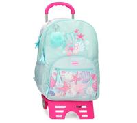 Movom I Love Sea Life Mochila Escolar con Carro Azul 33x46x17 cms Poliéster 25,81L