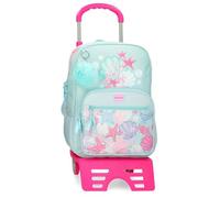 Movom I Love Sea Life Mochila Escolar con Carro Azul 30x38x12 cms Poliéster 13,68L