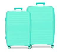 Movom Inari Juego de Maletas Azul 68/78 cms Rígido 8 kgs Cierre TSA Integrado Polipropileno 8 kgs 189L Extensible