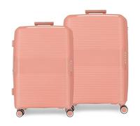 Movom Inari Juego de Maletas Rosa 68/78 cms Rígido 8 kgs Cierre TSA Integrado Polipropileno 8 kgs 189L Extensible