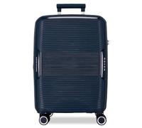 Movom Inari Maleta de cabina Rígida, Azul, 4 Ruedas dobles
