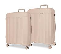 Movom Juego de Maletas Rígido Polipropileno, Beige, 68/78 cms