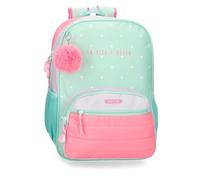 MOVOM La vita è Bella Mochila Escolar Adaptable a Carro Verde 31x42x13 cms Poliéster 16,93L