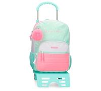 MOVOM La vita è Bella Mochila Escolar con Carro Verde 30x38x12 cms Poliéster 13,68L