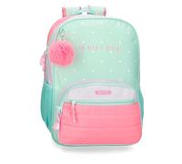 MOVOM La vita è Bella Mochila Escolar Verde 31x42x13 cms Poliéster 16,93L