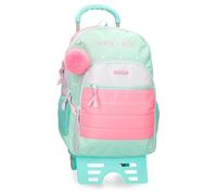 MOVOM La vita è Bella Mochila Escolar con Carro Verde 33x46x17 cms Poliéster 25,81L