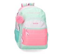 MOVOM La vita è Bella Mochila Escolar Adaptable a Carro Verde 33x46x17 cms Poliéster 25,81L