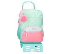 MOVOM La vita è Bella Mochila Escolar con Carro Verde 31x42x13 cms Poliéster 16,93L