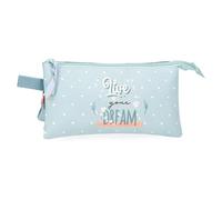 Movom Live Your Dreams Estuche Triple Verde 22x12x5 cms Poliéster by Joumma Bags