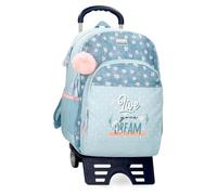 Movom Live Your Dreams Mochila Escolar con Carro Verde 33x46x17 cms Poliéster 25,81L