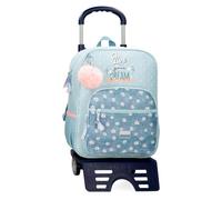 Movom Live Your Dreams Mochila Escolar con Carro Verde 30x38x12 cms Poliéster 13,68L