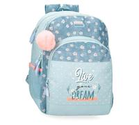 MOVOM Mochila escolar Live Your Dreams Verde 33x46x17 cms Poliéster 25,81L